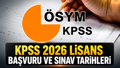 KPSS 2026 LİSANS BAŞVURU: KPSS 2026 Lisans başvurusu nasıl yapılır, başvuru ücreti ne kadar?