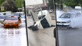 İstanbul ve Ankara'yı kuvvetli sağanak vurdu! Yol çöktü, sokaklar göle döndü!