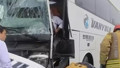Arnavutköy'de yolcu otobüsü İETT otobüsüne çarptı!
