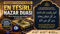 NAZAR DUASI OKU: Nazar duası nasıl okunur? Nazar değmesine karşı en etkili dualar (Arapça ve Türkçe)