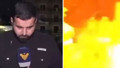 Gazeteci canlı yayında bombaların hedefi oldu
