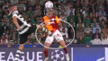 Sporting-Galatasaray maçında tartışmalı an! Taraftar çılgına döndü