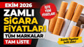 Güncel Zamlı Sigara Fiyatları (1 Ekim 2026 Zamlı) Parliament, Marlboro, Camel, Winston, Kent Fiyatı