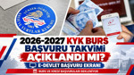 KYK burs başvuruları başladı mı 2026-2027? GSB KYK burs başvuru tarihi ve burs ücreti bilgileri