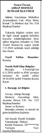 Ahbap'ın bilinmeyen kuruluş hikâyesi... Resmi belgeler konuştu - Resim : 5