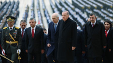 Devlet erkanı Anıtkabir'i ziyaret etti!