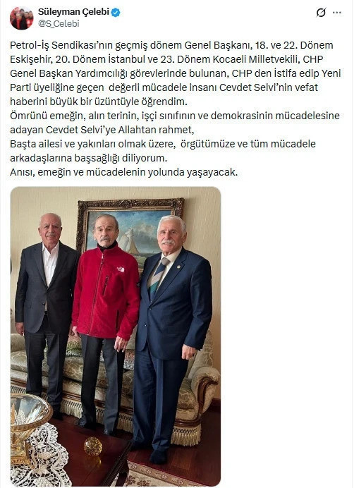 Eski CHP Genel Başkan Vekili Cevdet Selvi, hayatını kaybetti - Resim : 1