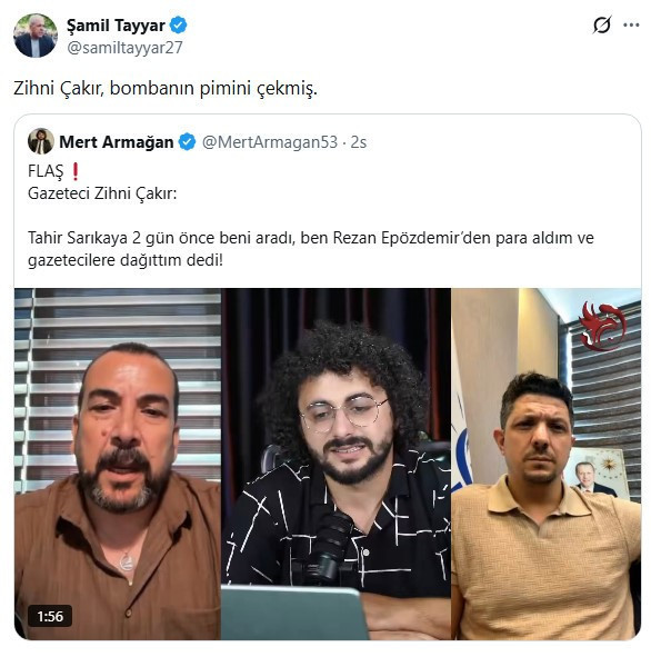 Tahir Sarıkaya dosyasında bomba iddia! “Epözdemir’den para aldım, gazetecilere dağıttım” - Resim : 1