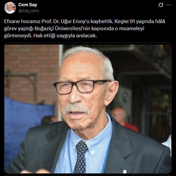 Boğaziçi Üniversitesi'nin efsane hocası hayatını kaybetti - Resim : 1