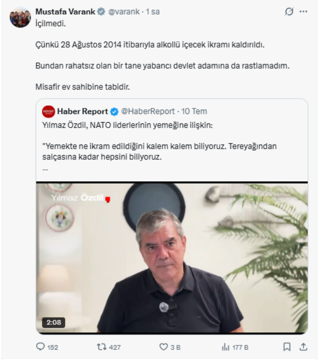 NATO Zirvesi’nde liderlere içki ikram edildi mi? Merak edilen soruya yanıt geldi - Resim : 1