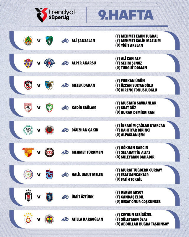 Galatasaray - Fenerbahçe derbisinin hakemi belli oldu - Resim : 2