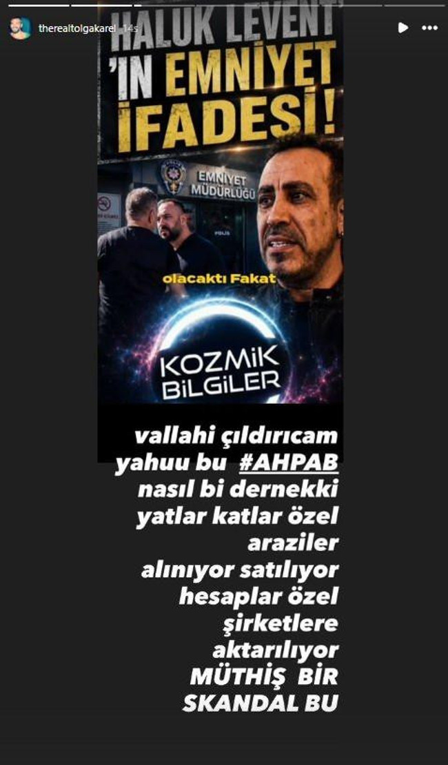 Tolga Karel, Haluk Levent'e ateş püskürdü!