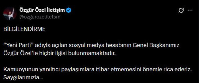 Sosyal medyayı karıştıran 'Yeni Parti' paylaşımı! Özgür Özel'den jet açıklama - Resim : 2