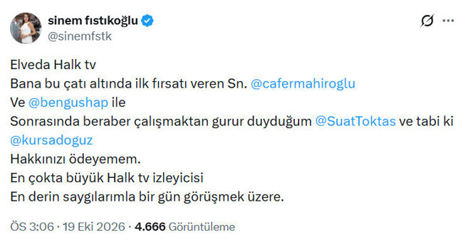 Halk TV'de giden gidene! Ünlü ekran yüzü de veda etti - Resim : 2
