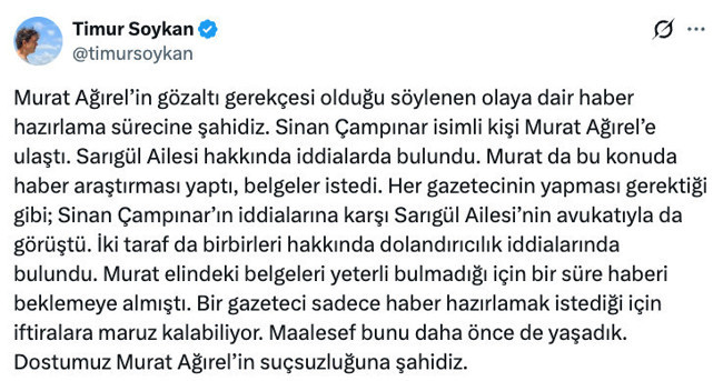 Murat Ağırel’in program arkadaşından ‘şahidiz’ çıkışı! ‘Bir süre haberi beklemeye almıştı…’ - Resim : 1