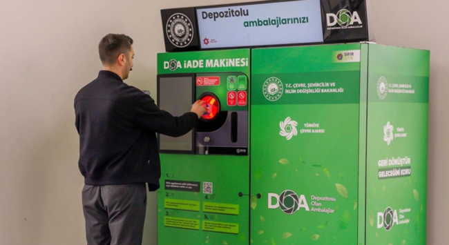 DOA sistemi tüm Türkiye'de başlıyor! Boş şişe getirene ATM'den nakit para - Resim : 1