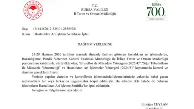 CHP'nin gölge bakanının çiftliğinin sertifikası iptal edildi!