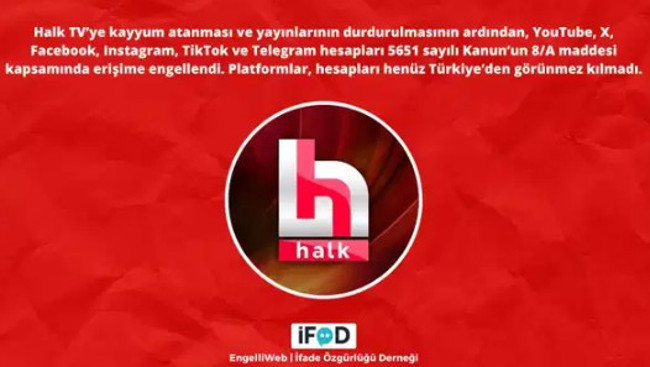 Halk TV’nin sosyal medya hesaplarına erişim engeli - Resim : 1