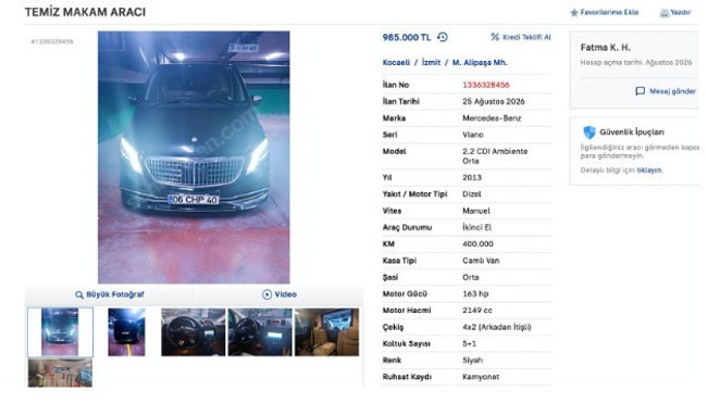 CHP'li belediye başkanı makam aracını satışa çıkardı - Resim : 1
