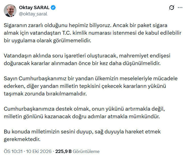 Beştepe'de sigara çatlağı! Bakanın kararına itiraz: "Cumhurbaşkanımıza yük çıkarmayın" - Resim : 1