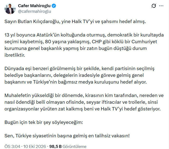 Halk TV kavgası büyüyor! Kılıçdaroğlu'na çok ağır sözler! 'En talihsiz vakasın' - Resim : 1
