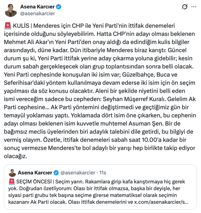 CHP ve YENİ Parti ortak adayda anlaşamadı! Belediye AK Parti’ye geçiyor… - Resim : 1