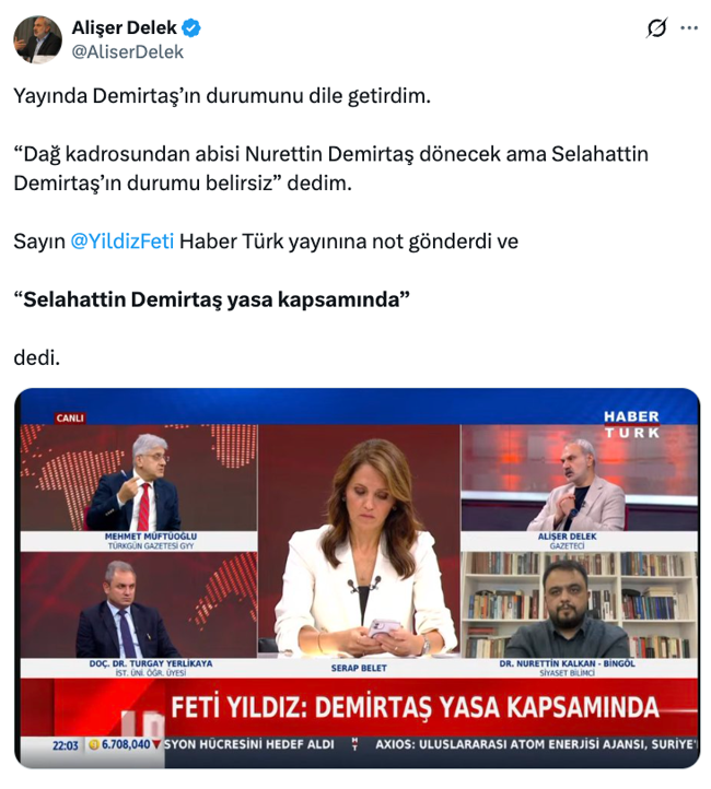 Selahattin Demirtaş tahliye edilecek mi? Dikkat çeken ‘yasa kapsamı’ açıklaması… - Resim : 1