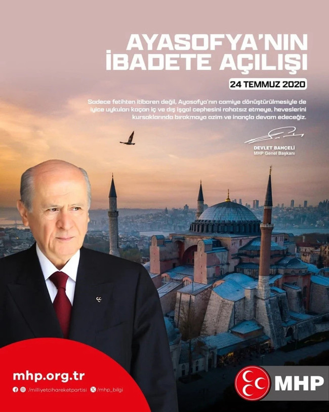 Devlet Bahçeli'den Lozan ve Ayasofya mesajı! - Resim : 2