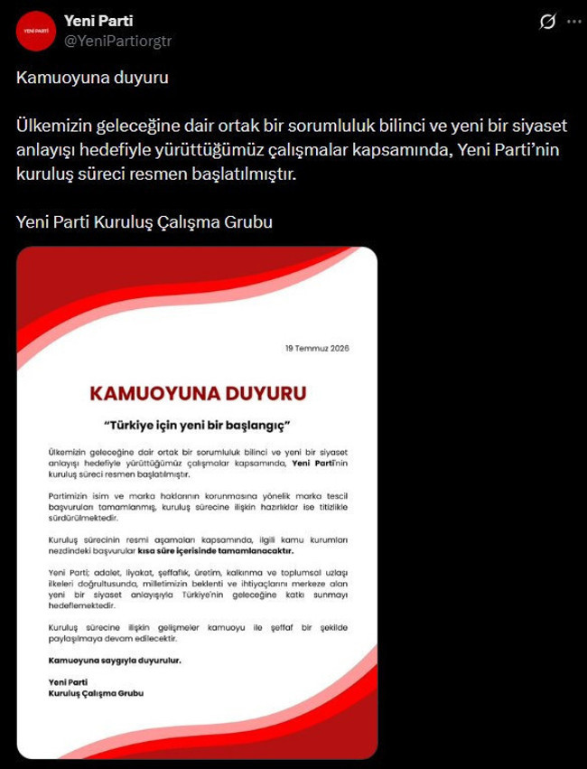 Sosyal medyayı karıştıran 'Yeni Parti' paylaşımı! Özgür Özel'den jet açıklama - Resim : 1