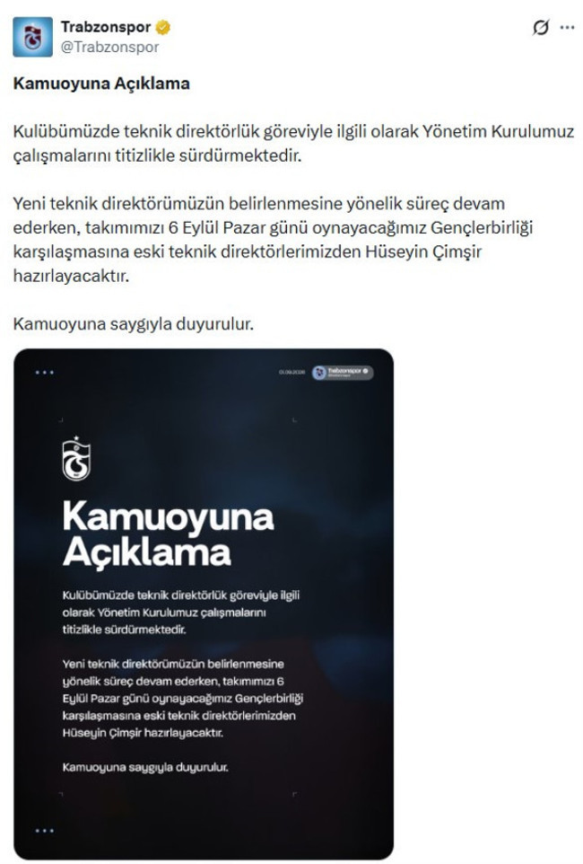 Trabzonspor’da Fatih Tekke sonrası sürpriz karar! Takım eski hocaya emanet - Resim : 2