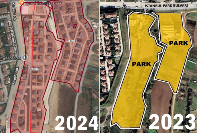 Tuzla&rsquo;da rantın uydu fotoğrafı: Park alanından 153 l&uuml;ks villa &ccedil;ıktı - Resim : 4