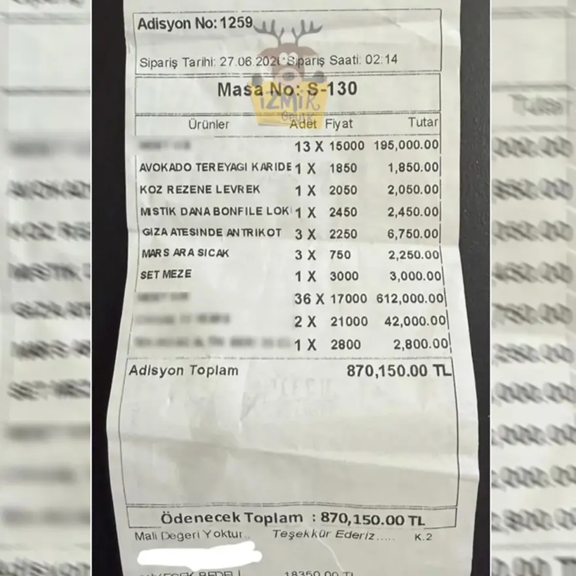 Alaçatı'da dudak uçuklatan hesap: Tam 870 bin lira! - Resim : 1