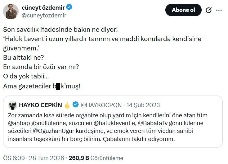Hayko Cepkin ve Cüneyt Özdemir'in 'Ahbap' kavgası! Sert ifadelerle eleştirdi… - Sayfa 9