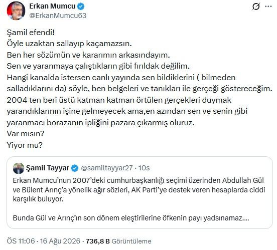 Erkan Mumcu ve Şamil Tayyar birbirine girdi! ‘Senin gibi fırıldak değilim…’ - Sayfa 7
