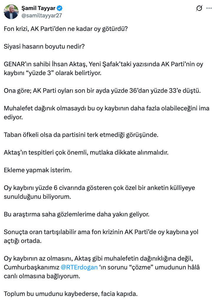Erdoğan’a sunulan ‘çok özel’ anket ortaya çıktı! Fon skandalı ne kadar oy kaybettirdi? - Sayfa 9